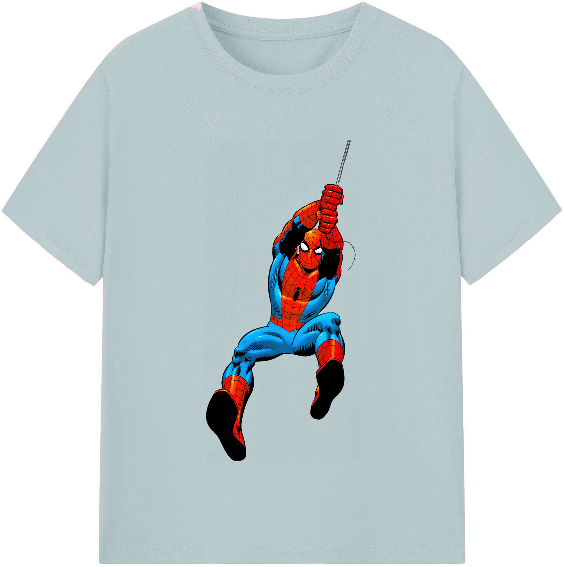 （画像用） Spider Man スパイダーマン 綿100％半袖Tシャツ（フロントプリント）